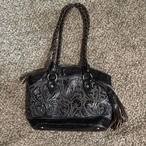 Patricia Nash Zorita Burnished Tooled‎ Leather Western Shoulder Purse